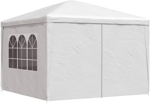 vidaXL Tienda de campaña para fiestas al aire libre, 9 pies 10 pulgadas x 9 pies 10 pulgadas, resistente a los rayos UV y al agua, carpa de jardín