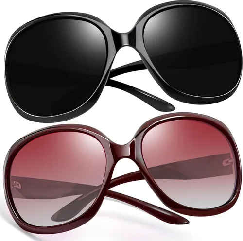 Miniatura 220 de Joopin Lentes de sol de gran tamaño para mujer, polarizados, grandes, para conducción, protección UV, grandes sombras