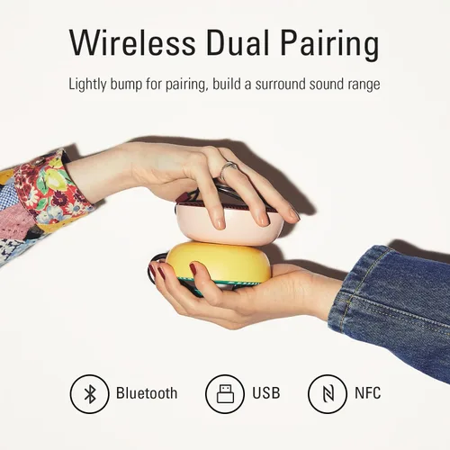 Miniatura 5 de Vifa Altavoz Bluetooth de la ciudad, altavoz inalámbrico portátil, Bluetooth 5.0/emparejamiento dual/IPX4 impermeable, audio de alta fidelidad