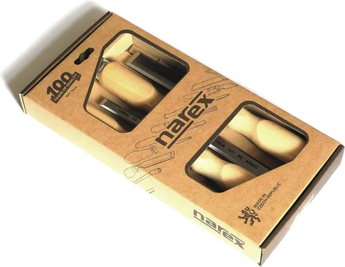 Miniatura 4 de Narex Juego de cinceles de borde biselado con asas de madera, juego de 4 piezas