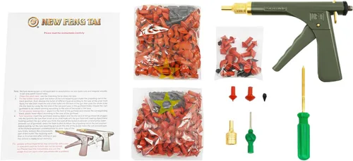 Miniatura 6 de Kit de reparación de neumáticos, kit de pistola de reparación de ruedas sin cámara con tapones de setas, juego de herramientas profesionales