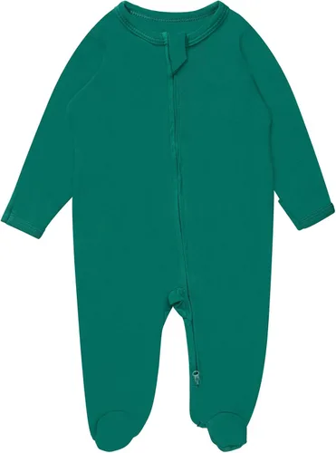 Miniatura 11 de Pijama de rayón de bambú con pies para bebé, de una pieza, manga larga, con cremallera de 2 vías, para niños y niñas