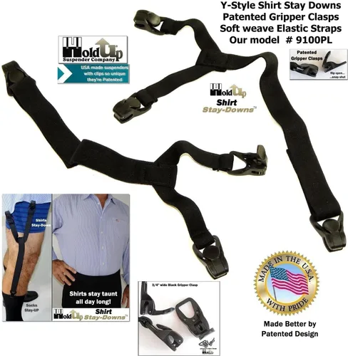 Miniatura 23 de La camisa de vestir Hold-Ups® Stay-downs se mantiene con clips antideslizantes patentados en Estados Unidos