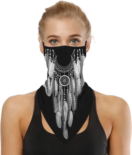 Miniatura 12 de YAYOUREL Polaina para el cuello, cubrebocas, bandanas para hombres y mujeres, de verano, UV, bufanda, cubrebocas, pasamontañas, diademas