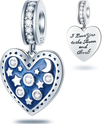 Dijes de la serie del día de San Valentín, sombrero hawaiano de plata de ley 925, niño y niña, I Love my Wife, Heartbeat, Love Heart in your Hands,