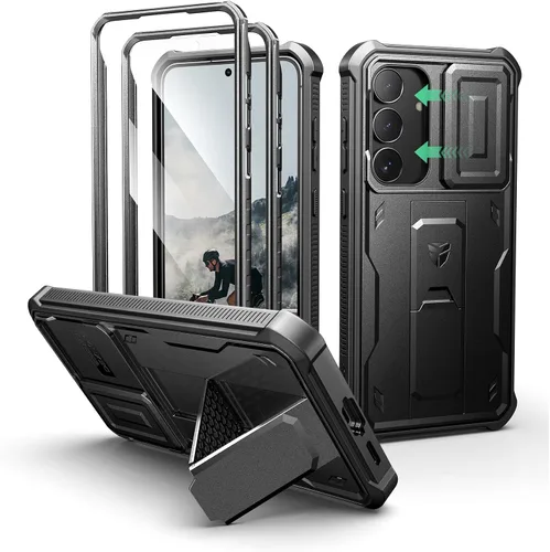 Miniatura 47 de Dexnor Funda para Samsung Galaxy S24 con Cubierta Deslizante Integrada para Cámara y Protector de Pantalla y Soporte, Funda Resistente a los Golpes