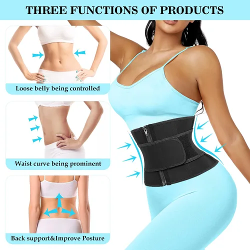 Miniatura 4 de Entrenador de Cintura de Torso Corto para Mujer, Baja la Grasa del Vientre, Fajas Colombianas de Entrenamiento, Corsé Moldeador de Cintura