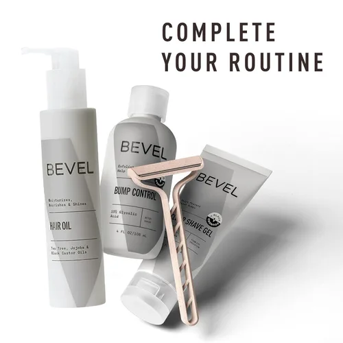 Miniatura 4 de Bevel Essentials Aceite 3 en 1 para cabello y cuero cabelludo rizado con aceite de árbol de té, aceite de jojoba y aceite de ricino negro jamaicano