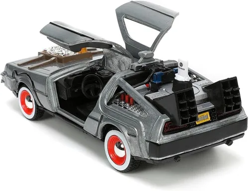 Miniatura 2 de Jada Toys Back to The Future Part III 1:32 Time Machine - Coche fundido a presión, juguetes para niños y adultos