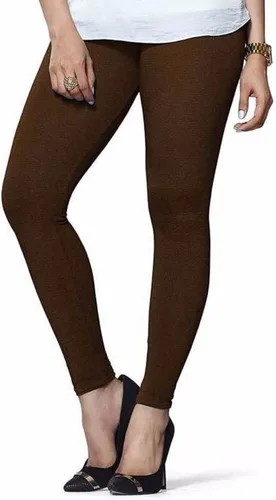 Miniatura 37 de ladyline Leggings Churidar elásticos de algodón para mujer Extra largos de longitud completa de cintura alta Talla regular y grande Pantalones