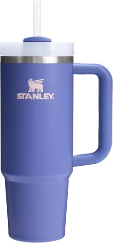 Miniatura 200 de Stanley Quencher H2.0 - Vaso de acero inoxidable con asa, pajilla y tapa FlowState giratoria de 3 posiciones; aislamiento térmico, sin BPA; apto