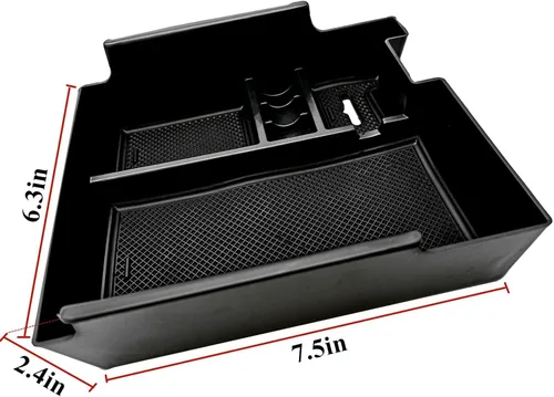Miniatura 3 de Organizador de Consola Central Caja de Almacenamiento Interior compatible con Ford Explorer 2019 2018 2017 2016 2015 2014 2013 2012 Accesorios