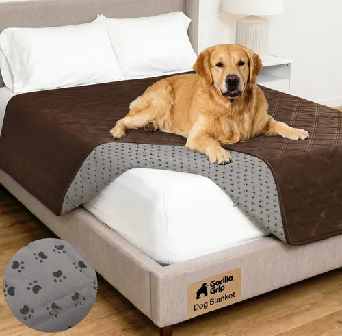 Miniatura 27 de GORILLA GRIP® Manta impermeable para perro, funda de sofá a prueba de fugas para perros, parte trasera de agarre de silicona, protege el sofá