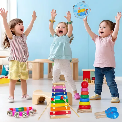 Miniatura 8 de Childom - Instrumentos musicales para niños pequeños, juguetes musicales para bebés, regalos educativos para niños en edad preescolar, regalos