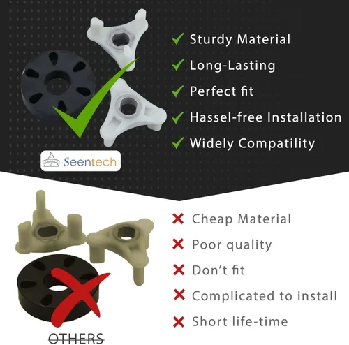 Miniatura 6 de Seentech Kit de acoplamiento de motor de núcleo metálico de alta resistencia 285753A para lavadoras Whirlpool y Kenmore - Reemplaza los números
