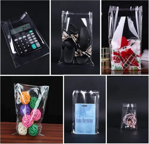Miniatura 8 de Bolsas autoadhesivas de celofán de 10 x 13 pulgadas, 200 unidades de plástico transparente resellable para impresiones de camisas, revistas