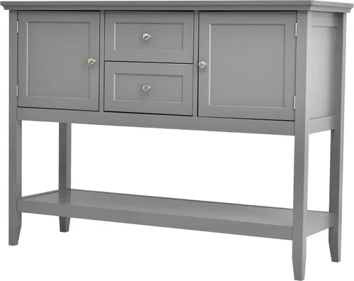Miniatura 7 de LOKO Armario buffet con almacenamiento, mesa consola multifuncional con amplio espacio de almacenamiento, aparador con cajones para cocina, comedor