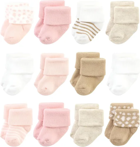 Miniatura 33 de Hudson Baby - Calcetines de algodón para bebés recién nacidos y Terry para niñas bebés