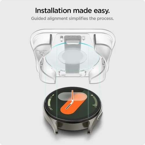 Miniatura 6 de Spigen Protector de pantalla de vidrio templado [GlasTR EZ FIT] diseñado para Galaxy Watch 7 (40mm) - Paquete de 2