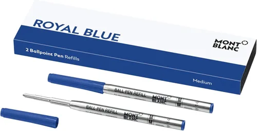 Miniatura 13 de Recambios de bolígrafo Montblanc (M) Azul Barbados 116219 / Recargas de cartuchos con punta media para bolígrafos Montblanc / 2 recargas