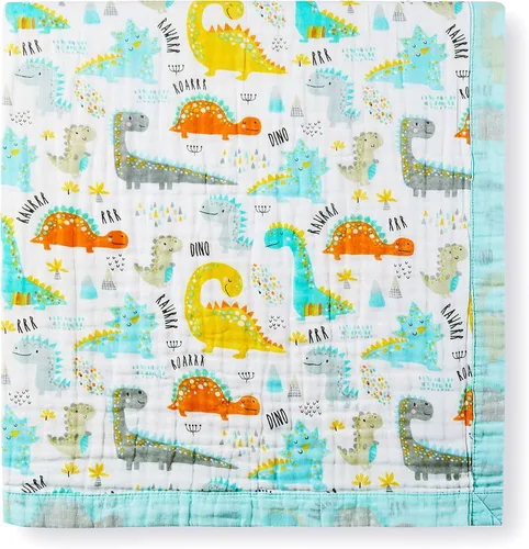 Miniatura 9 de Jay & Ava Mantas de muselina para bebé de 42' x 42', manta de algodón suave para niño pequeño, manta de muselina de 4 capas para cuna, manta de Oso