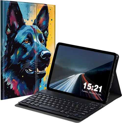 Miniatura 8 de Funda de teclado para Samsung Galaxy Tab S6 Lite 2022/2020, Galaxy Tab S6 Lite SM-P610/P613/P615/P619 con teclado Bluetooth inalámbrico desmontable