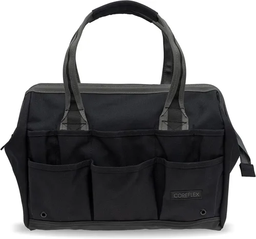 Miniatura 5 de Coreflex Bolsa de herramientas de 14 pulgadas de boca ancha, bolsa de equipo, de múltiples propósitos - para plomeros, electricistas, manitas, Negro
