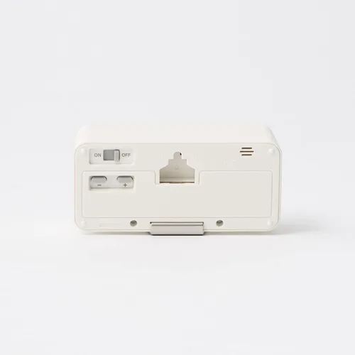 Miniatura 2 de Muji Reloj digital con alarma, pequeño, blanco