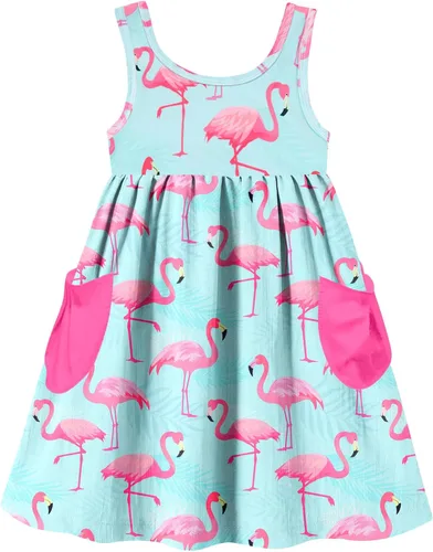 Miniatura 19 de Vieille Vestido sin mangas para niñas pequeñas, lindo vestido de verano con bolsillo, 2-7 años