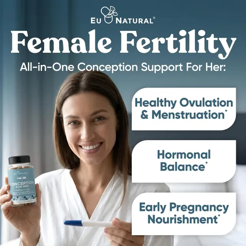 Miniatura 2 de Conception Suplementos de fertilidad para mujeres – Ayuda a la ovulación, equilibrio hormonal y ciclos regulares – Apoyo vitamínico prenatal