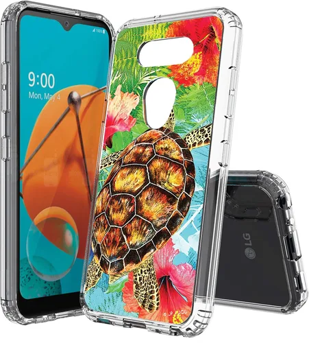 Miniatura 11 de Compatible con LG Aristo 5, funda transparente impresa, a prueba de golpes, arañazos, compatible con LG Phoenix 5/Fortune 3/Tribute Monarch/Risio 4