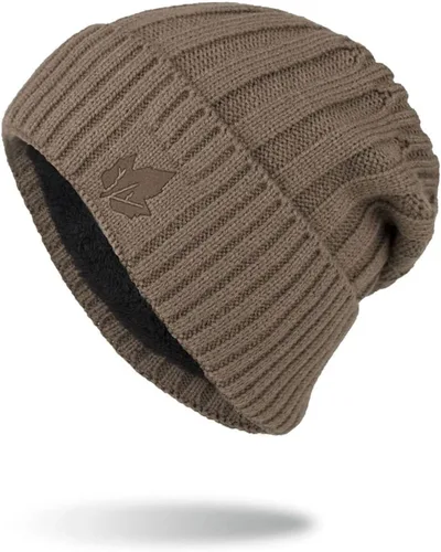 Miniatura 7 de Gorro de punto para hombre, gorro de invierno cálido Skullies para ciclismo al aire libre
