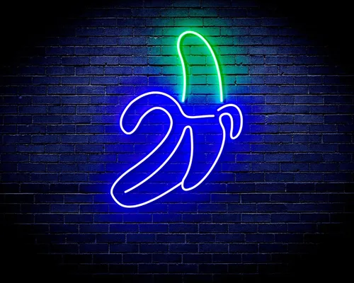 Miniatura 17 de ADVPRO Banana Flex - Letrero de neón LED de silicona azul y rojo st16s33-fnu0042-br