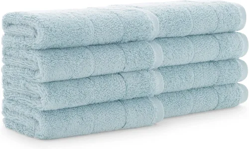 Miniatura 9 de Aston & Arden Aegean - Toallas de baño de felpa sólidas, paquete de 2, 100% algodón turco, 600 GSM, toallas de baño de gran tamaño para spa o hotel