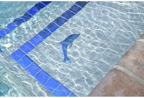 Miniatura 4 de Artistry in Mosaics Mosaico metálico de cerámica para piscina (2 x 2 pulgadas, serie fusión) (2 x 2 pulgadas, zafiro)