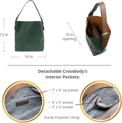 Miniatura 3 de Joy Susan Piel sintética para mujer bolso Hobo 2 en 1