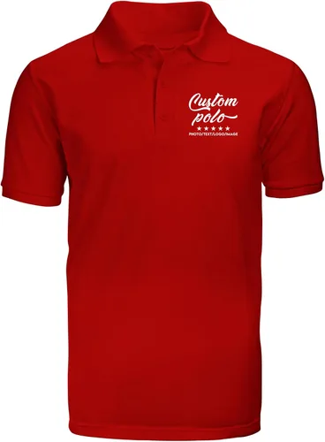 Miniatura 12 de Camisas polo personalizadas para hombres y mujeres, camisas personalizadas con cuello, diseña tus propias camisas