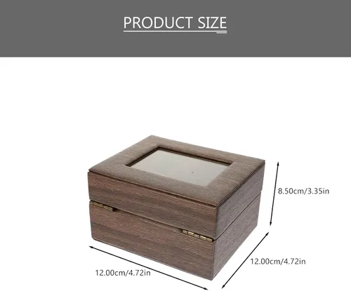 Miniatura 5 de Hemobllo Caja de reloj de escritorio, vitrina, organizador de pulsera