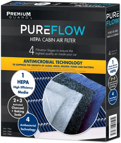 Miniatura 2 de Filtro de aire de cabina PureFlow HEPA PC5519HX Compatible con Honda Ridgeline 2006-2025, Passport 2019-2025, Accord 2003-2017, CR-V 2007-2016