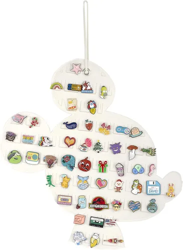Miniatura 9 de Organizador Colgante de Broches Exhibidor de Alfileres Esmaltados Exhibidor de Broches Linda Forma de Dibujos Animados Soporte de Almacenamiento