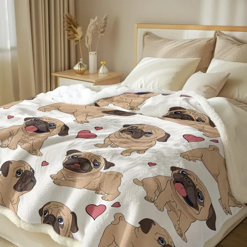 Miniatura 2 de Sleepwish Pug Frazadas y Mantas