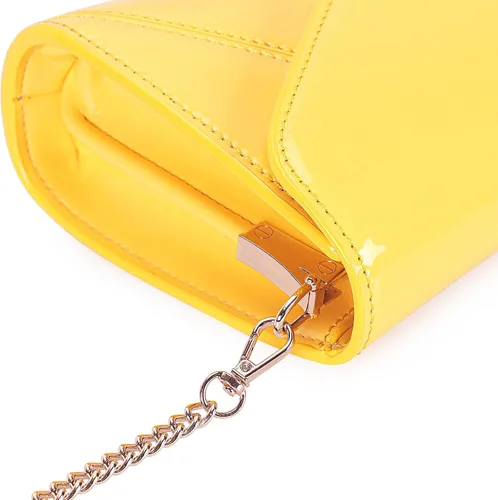 Miniatura 5 de DEXMAY - Bolso de mano de noche para mujer, de charol sintético, plegable, bolso formal