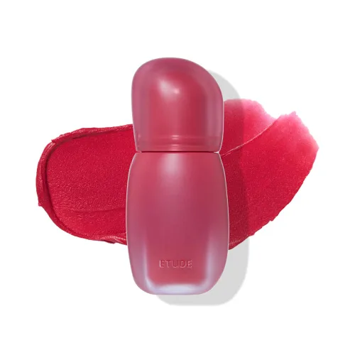 Miniatura 35 de Labial líquido pigmentado Etude, color #01 rosa análogo (4g), de larga duración, resistente al agua, con un ligero acabado mate, cobertura total