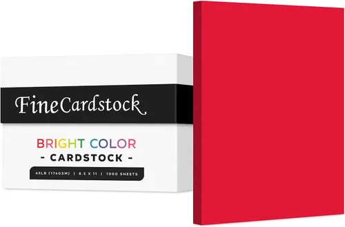 Miniatura 11 de Papel de alta calidad para tarjetas de colores, caja de 1000 hojas, cartulina de peso medio de 65 libras, perfecta para suministros escolares, artes