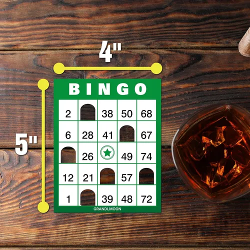 Miniatura 5 de 200 Tarjetas de Juego de Bingo Reutilizables y Portátiles con Ventana en Colores Vibrantes Sin Necesitar Fichas (Versión 1-75)