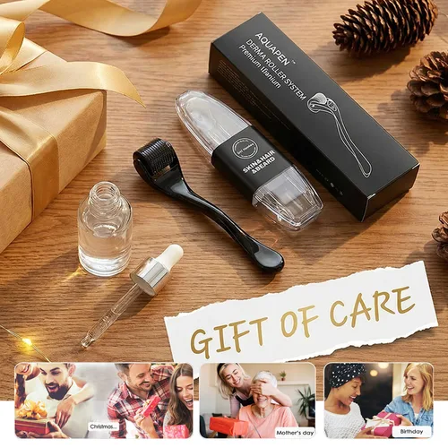 Miniatura 5 de Derma Roller 540 - Microagujas de titanio para el cuidado de la cara, cuero cabelludo, cabello y barba, estuche de almacenamiento incluido, diseño