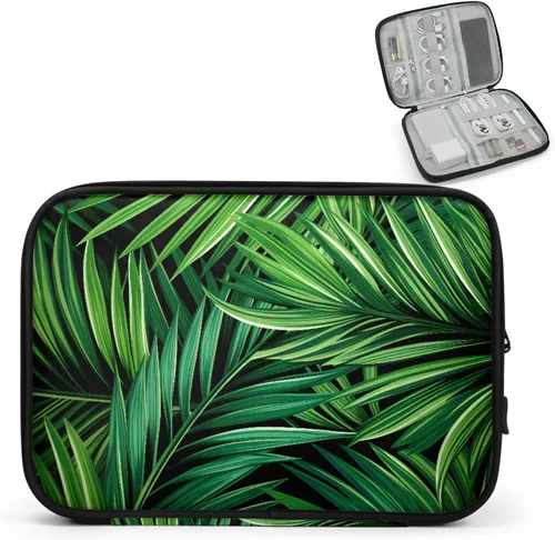 Miniatura 20 de Estuche organizador de viaje de calabaza de arce, bolsa de almacenamiento de cables para cables, cargador, teléfono, disco duro