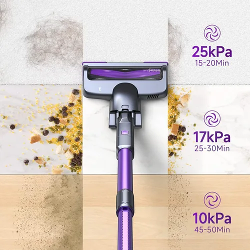 Miniatura 2 de Lubluelu Aspiradora inalámbrica, aspiradora de palo recargable inalámbrica con motor sin escobillas ligero de 235W, diseño autoportante y manual