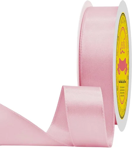 Miniatura 109 de Cinta de satén blanca antigua de doble cara de 1-1/2 pulgadas x 50 yardas, cinta de poliéster para envolver regalos, día de San Valentín, bodas