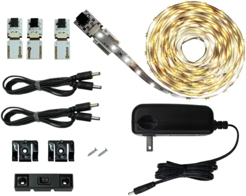 Inspired LED Serie Cut and Connect | Superbrillante – 18 LED por pie | Blanco frío 6000 K | 9.5 pies/3M | Kit de LED Flex | Corte a medida DIY |